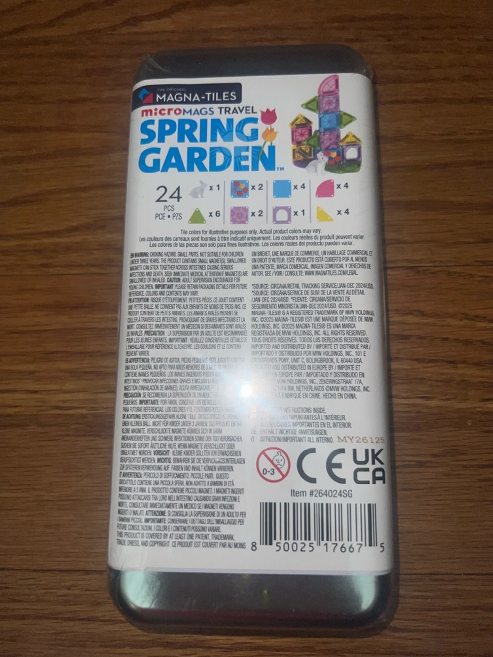 Magna-Tiles micromags Travel Spring Garden - Pink & Green Building Set - Picture 2 of 2